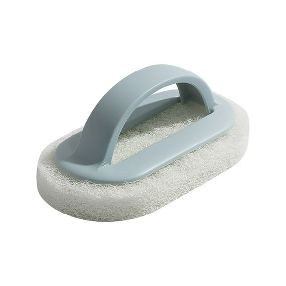 Daily Use Scrubber Sponge Kitchen Pot Brush With Handle Reusable And Washable Eraser Cleaner Rust Removal Tool Sink Pot Dish Scrubber Bathroom Decontamination Cleaning Brush