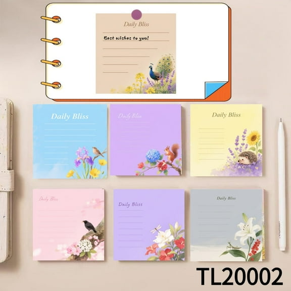 Daily - Use Sticky Notes for Quick Reminders (3.543.54 Inches),100-Pack with105 Various Emoticon Stickers,Whimsical Fry Adventures on Every Page