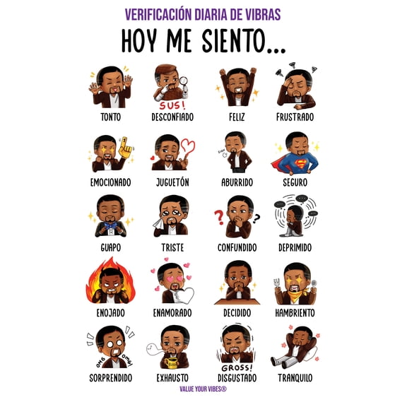 Daily Vibe Check Dry Erase Door Sign [SPANISH]