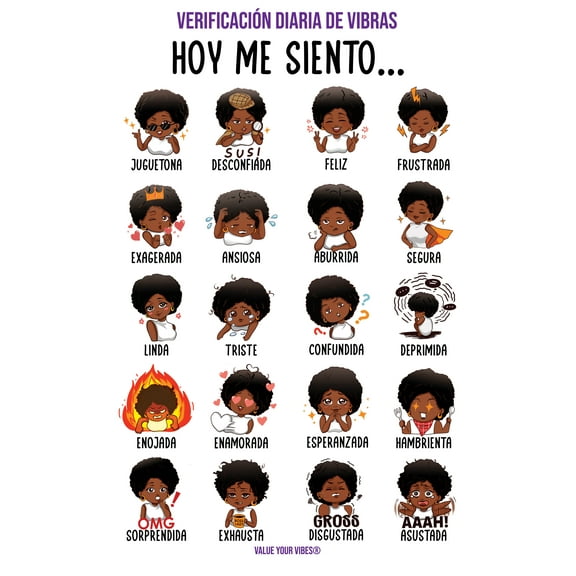 Daily Vibe Check Dry Erase Door Sign [SPANISH]