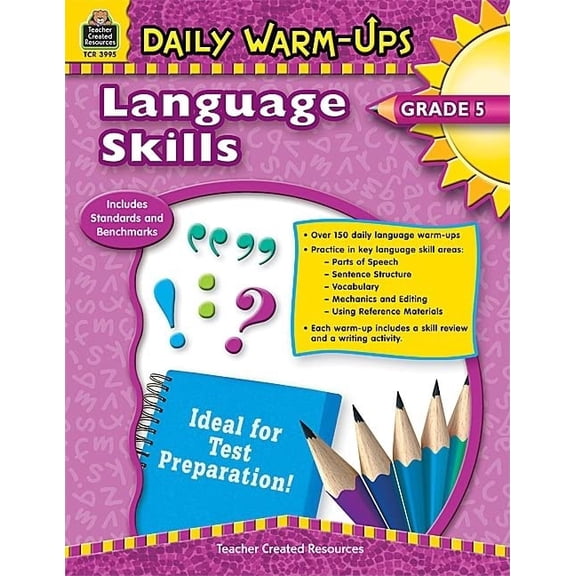 Pre-Owned Daily Warm-Ups: Language Skills Grade 5: Language Skills Grade 5 Paperback
