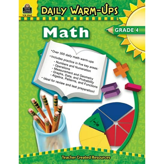Pre-Owned Daily Warm-Ups: Math, Grade 4 (Paperback) 1420639625 9781420639629
