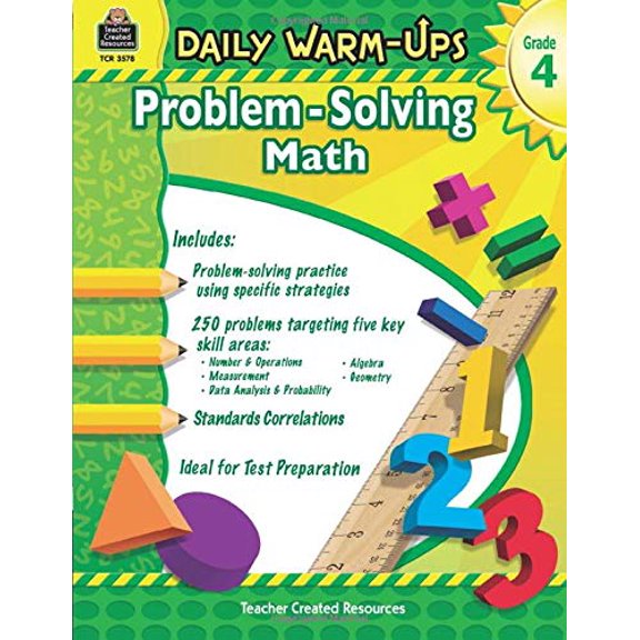 Pre-Owned Daily Warm-Ups: Problem Solving Math Grade 4 (Paperback) 1420635786 9781420635782