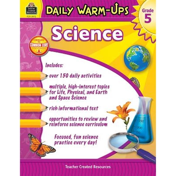 Pre-Owned Daily Warm-Ups: Science Grade 5 (Paperback 9781420639728) by Robert W Smith