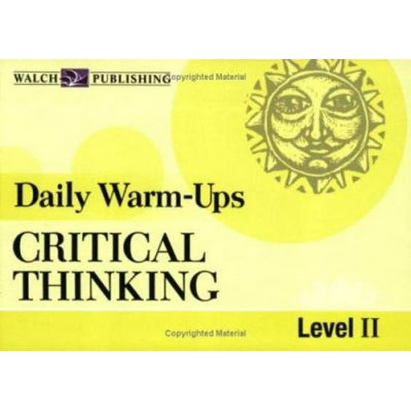 Pre-Owned Daily Warm-Ups for Critical Thinking: Grades 5-8 (Paperback) 0825144825 9780825144820