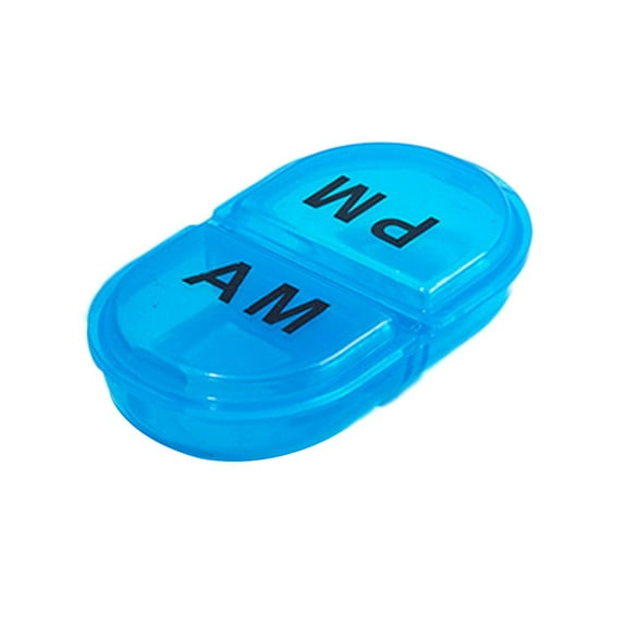 Daily Waterproof Pill Organizer Portable Pill Box Pill Container Daily AM&PM Box