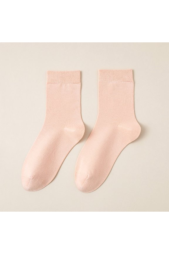 Daily Wear Mid Calf Socks Bundle Featuring Breathable Wicking and Comfort for All Seasons, Orange