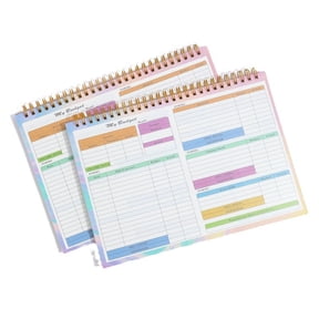 Daily Weekly Financial Accounting Ledger Book For Household Income And Expenditure Budget Planning Coil Notebook