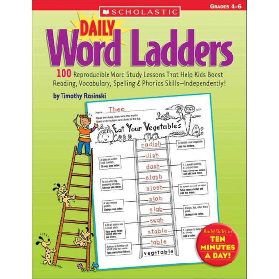 Pre-Owned Daily Word Ladders: Grades 4-6: 100 Reproducible Word Study Lessons That Help Kids Boost Reading, Vocabulary, Spelling & Phonics Skills--Independently! Paperback