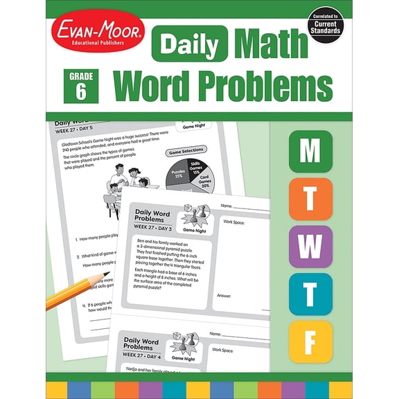 Daily Word Problems Daily Word Problems, Grade 6, (Paperback)