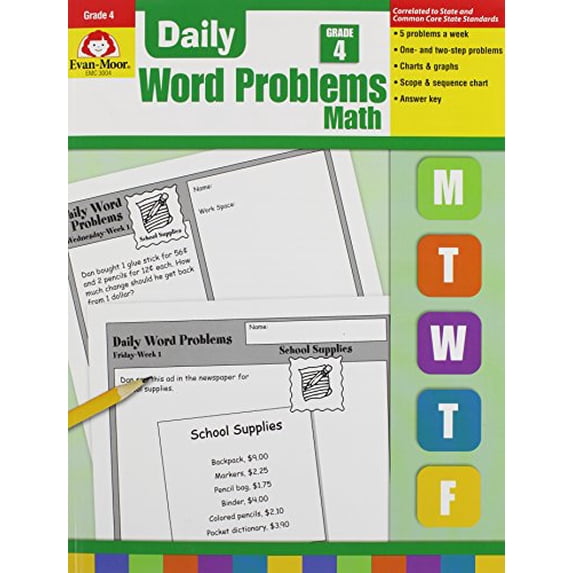 Pre-Owned Daily Word Problems Grade 4. (Paperback) 1557998167 9781557998163