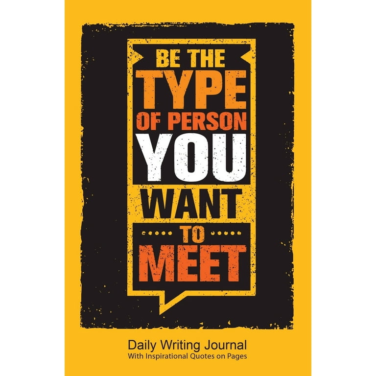 Daily Writing Journal With Inspirational Quotes on Pages : 120