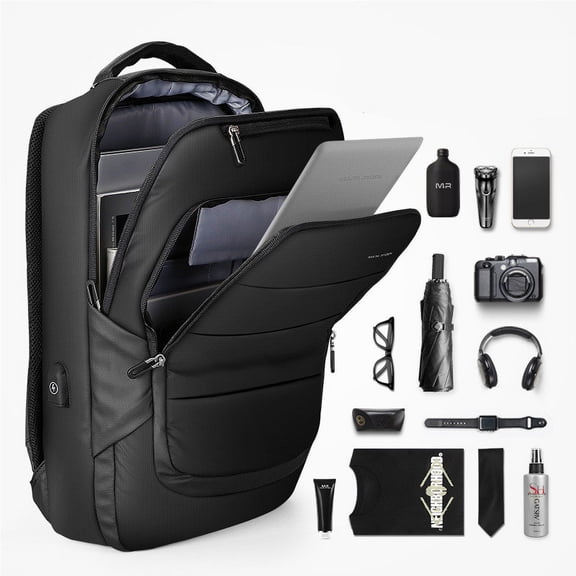 Daily business trip multifunctional backpack,Black