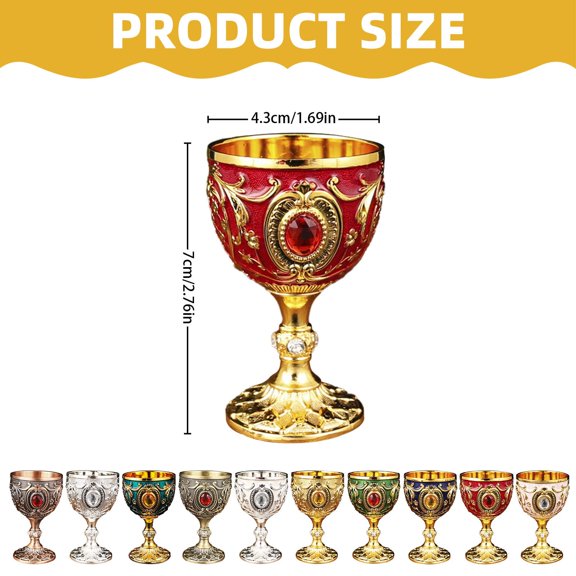 Daily household dining serving,dinnerware,Carbon steel Premium European Metal Mini Wine Cup Model F-F