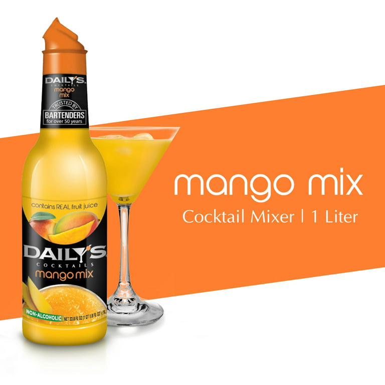 paritet Tåler Rationalisering Daily's Cocktails Mango Mix, Cocktail Mixer, 1 L Bottle - Walmart.com