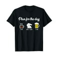Daily schedule coffee chess beer saying daily chess games TShirt