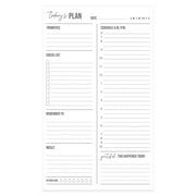 Daily to Do List Sticky Notepad / 6" x 10" Sticky Note Fill-in Schedule/Todays Plan Reminder Gratitude Self Care Checklist