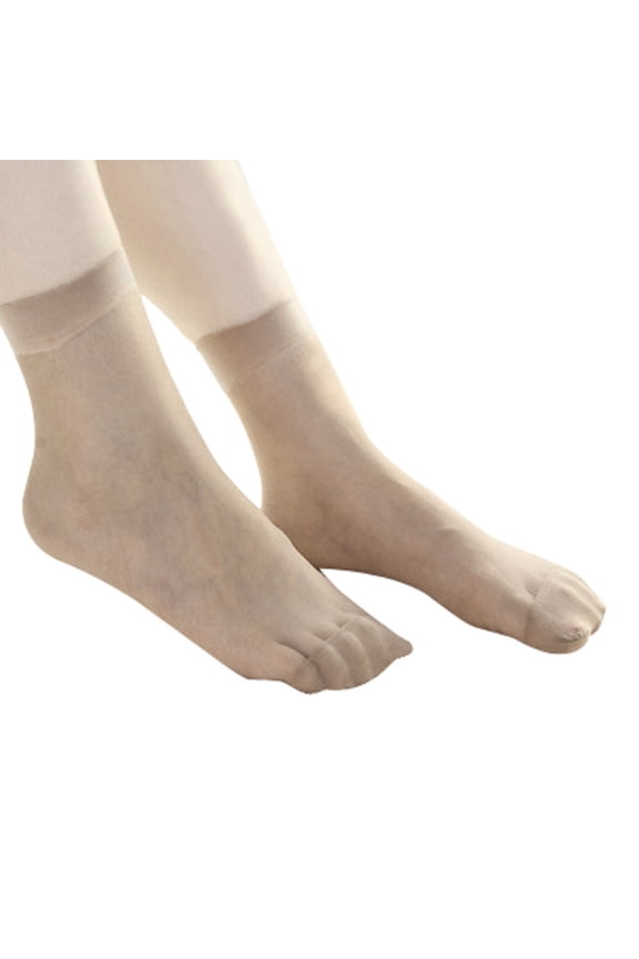 10-Pack Sheer Crew Socks, Ultra-Thin See-Through Style With Breathable Stretchy Comfort For Cool Summer Daily Wear And Casual Outings, Brown