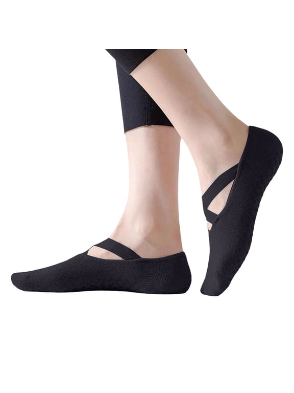 Under $3 No Show Socks for Women Cross Strap Design Anti Slip Sole Cozy Hosiery for Winter And It Pairs Easily with Your Everyday Outfits, One Size