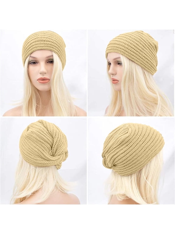 Under $3 Women Winter Turban Hat Chemo Cap Warm Cozy Soft Comfortable Wear Snug Fit Everyday Comfort Breathable Lightweight Classic Style Casual Cold Weather, One Size
