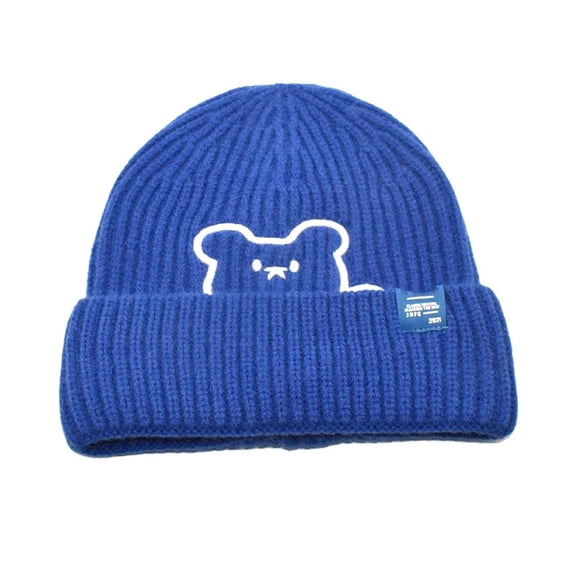 DailyChi Under $4 Beanie for Women Cute Thermal Retro Skull Cap Running Hat Winter Headwear Accessory Timeless Simple Look Suitable For Outdoor Days Warm And Toasty Fit, M
