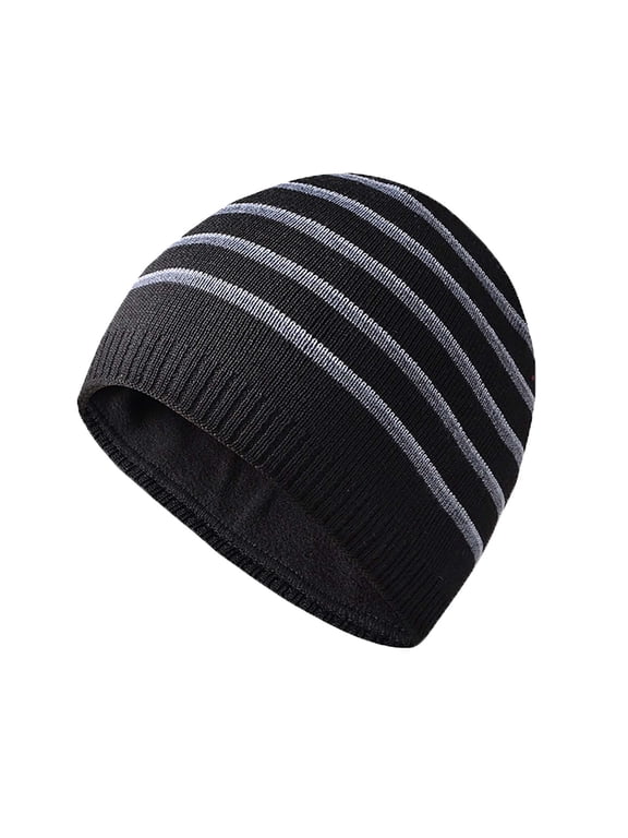 Under $4 Men Winter Beanie Warm Hat Stocking Cap Cozy Soft Comfortable Wear Snug Fit Everyday Comfort Breathable Lightweight Classic Style Casual Cold Weather, One Size