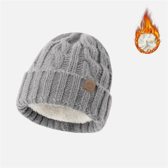 DailyChi Under $5 Trapper Hat for Women Earflap Fleece Lined Cable Knit Caps Cozy Winter Accessory Great For Cold Weather Soft And Comfortable Fit Simple Classic Design, One Size