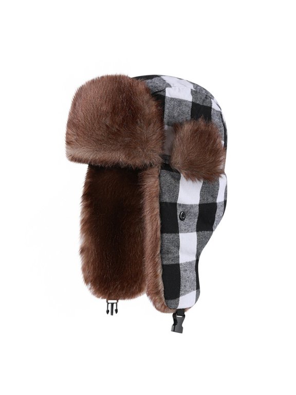 Under $5 Unisex Winter Trapper Hat with Ear Flaps Everyday Comfort Breathable Lightweight Classic Style Casual Cold Weather Gift Idea Easy To Wear Stylish, One Size