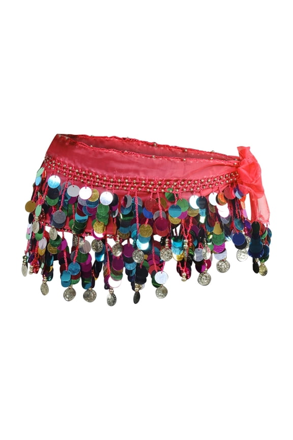 Under $7 Fashion Belt Adjustable Boho With Tassel Chain For Office Work Outdoor Daily Casual Everyday Outings Comfortable Fit All-Day Wear Versatile Fashion Accessory, Red