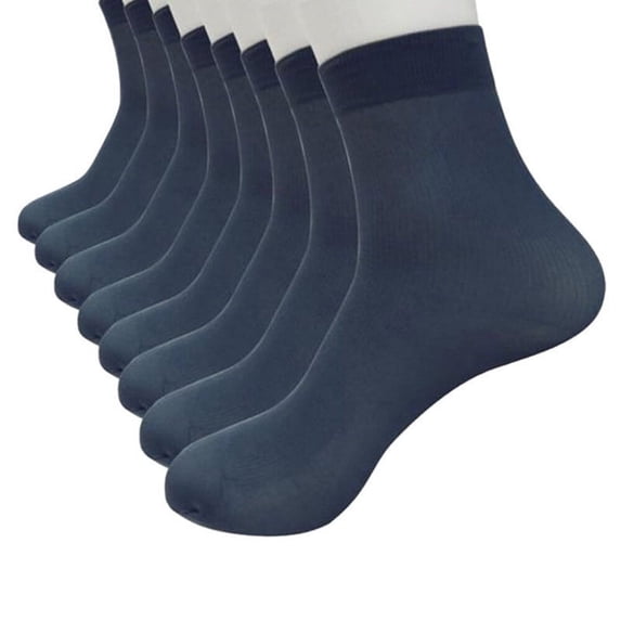 DailyChi Summer Sales Under $ 3 8-Pack Ankle Socks, Silky Ultra-Thin Breathable Design With Stretchy Softness For Low-Cut Everyday Wear, Blue