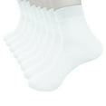 thumbnail image 1 of DailyChi 8-Pack Ankle Socks, Silky Ultra-Thin Breathable Design With Stretchy Softness Low-Cut Short Socks For Everyday Wear, White, 1 of 1
