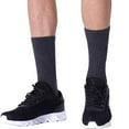 thumbnail image 1 of DailyChi Summer Sales Under $ 3 Athletic Crew Socks For Men, Breathable Stretchy Soft Durable With Long Tube Design For Work And Active Days, Black, 1 of 5