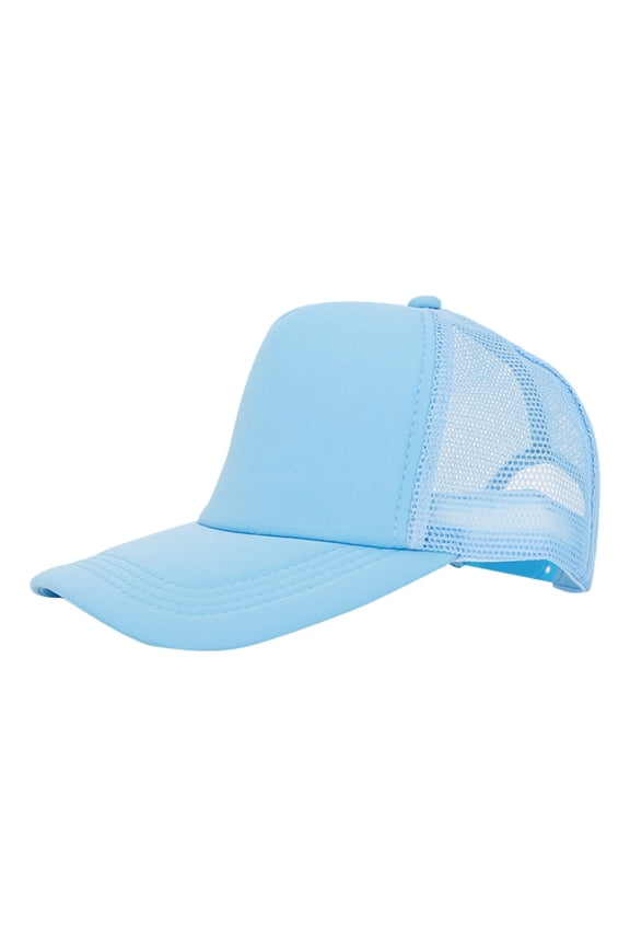 Breathable Mesh Quick Dry Lightweight Baseball Cap For Men And Women, Solid Color UV Protection Adjustable Snapback Trucker Hat for Summer Beach Fishing Outdoor Daily Wear, Sun Hat, Blue1
