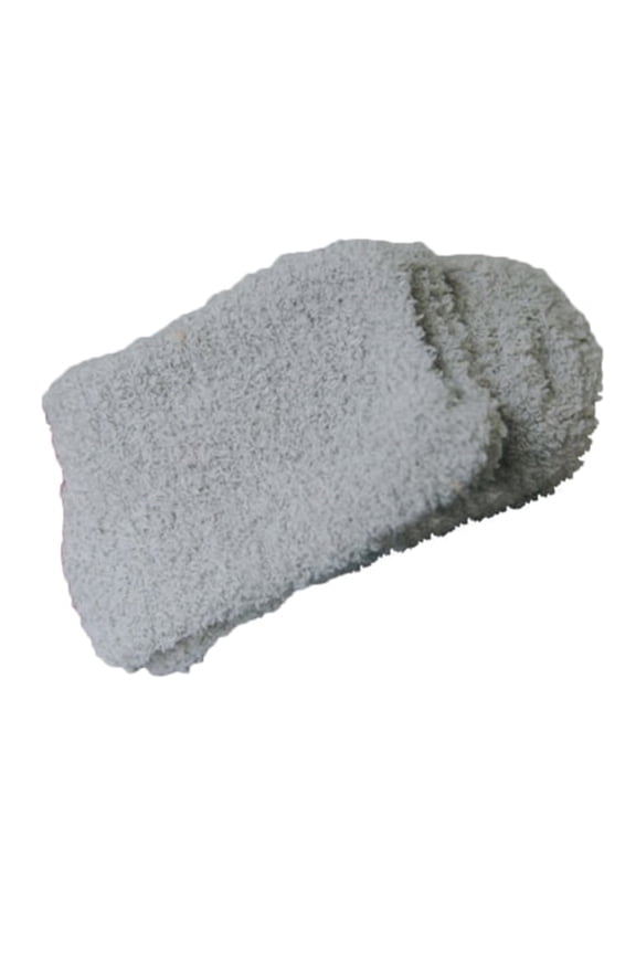 Coral Crew Socks, Breathable Moisture-Wicking With Reinforced Heel For Soft Stretchy Durable Calf Wear And Plush Comfort, Gray
