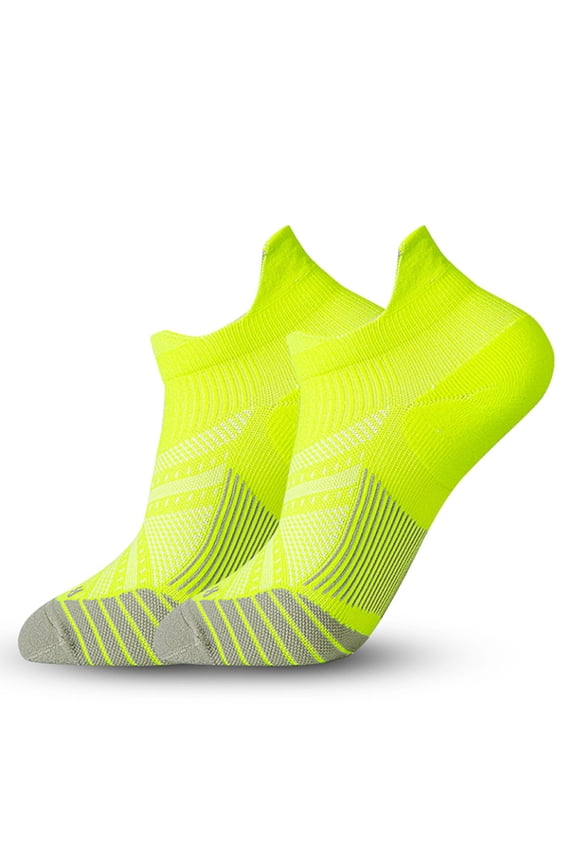 Custom Ankle Socks With Colorful Bottom, Soft Breathable Stretchy For Fashion Low-Cut Style And Personalized Look, Green