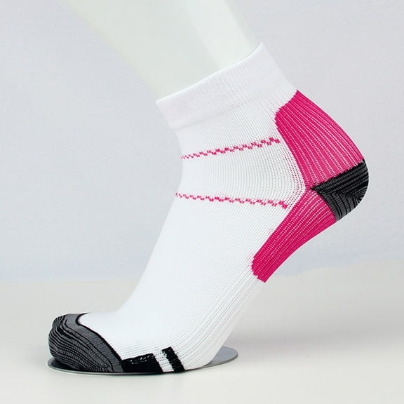 DailyChi Knee-High Compression Socks 15-20mmHg, Athletic Running Cycling Support With Breathable Stretchy For All-Day Wear And Muscle Recovery, Pink