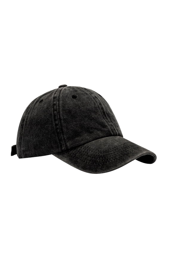 Men Women Solid Color Curved Brim Baseball Cap Adjustable One Size Fits Most UV Protection Snapback Trucker Hat for Summer Beach Running Fishing Daily Street Wear, Sun Hat, Black