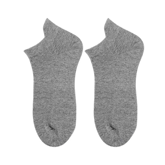 DailyChi Retro Trend Ankle Socks, Ultra-Thin Breathable Moisture-Wicking Soft Stretchy Durable For Low-Cut Fashion And Everyday Style, Gray