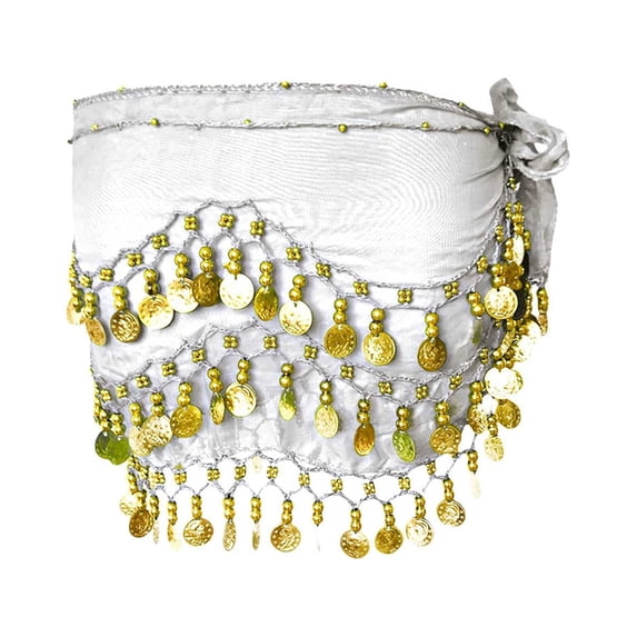 DailyChi Sequin Tassel Hip Scarf Sequin Tassel Skirts Rave Fringe Hip Scarf for Festival Belly Dance Skirt