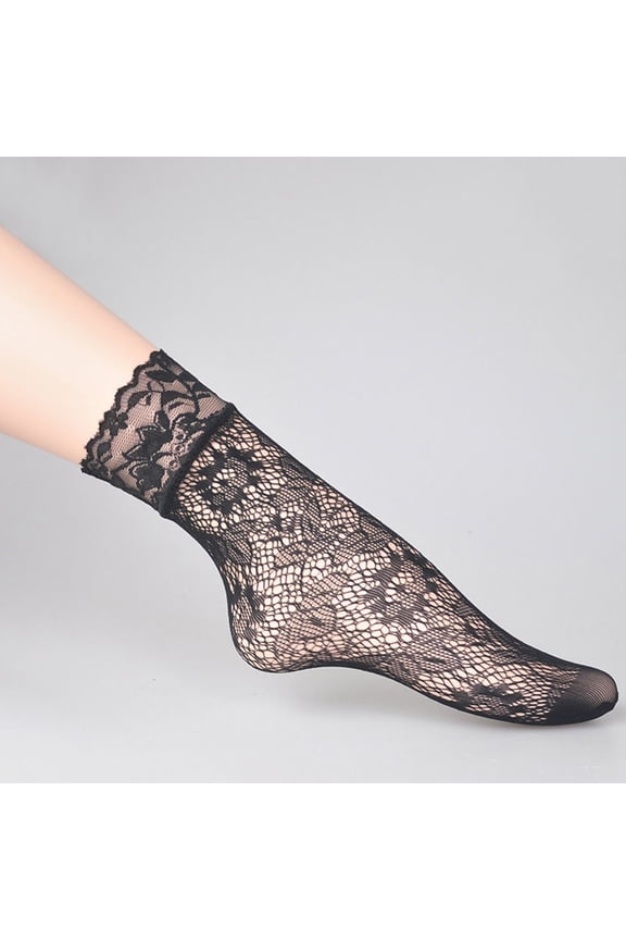 Sheer Crew Socks, Ultra-Thin See-Through Breathable Stretchy Soft Durable For Summer Wear And Breezy Days, Multicolor