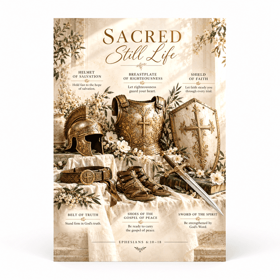 DailyMood Armor of God Poster, Sacred Still Life Featuring Armor of God ...