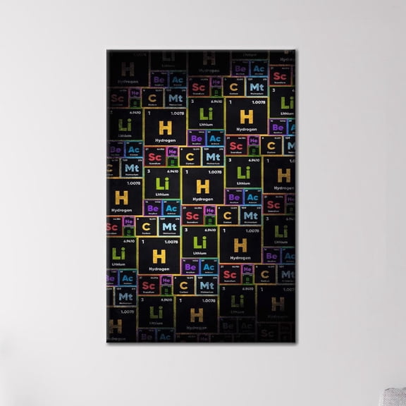 DailyMood Educational Classroom Kids Room Art Chemistry Periodic Table Poster Unframed