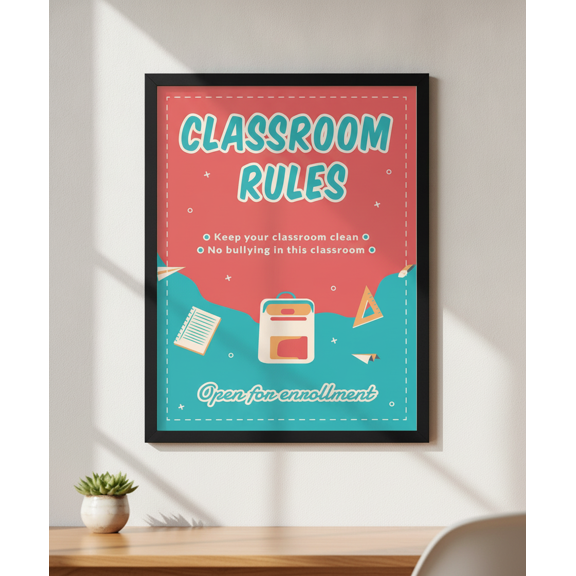 DailyMood Essential Student Expectations Rules One Rule Classroom Poster Unframed Paper Print