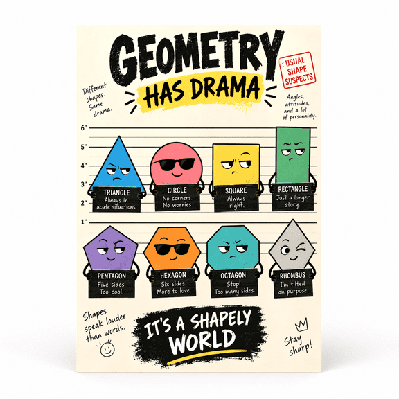 DailyMood Funny Math Calculus Joke Witty Matte Unframed Wall Art Poster