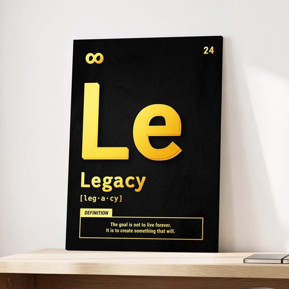 DailyMood Legacy Periodic Elements Definition Poster Unframed Motivational Chemistry Wall Art Print