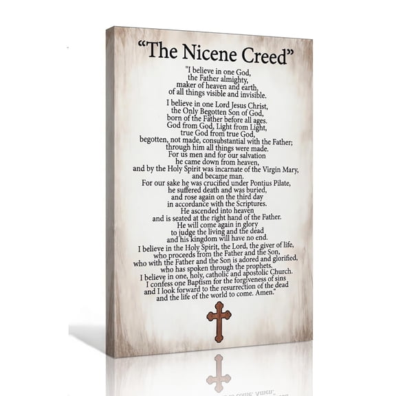DailyMood Nicene Creed Christian Statement of Faith Wall Art Poster Print Frameless