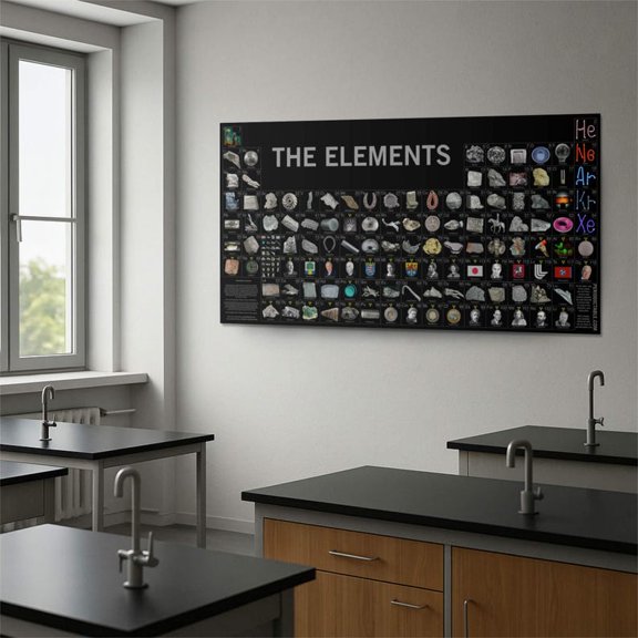 DailyMood Photographic Science Lab Lecture Hall Periodic Table of Elements Unframed Photo Poster