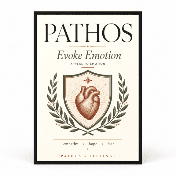 DailyMood Rhetorical Appeals Ethos Pathos Logos Argument Writing ELA Classroom Unframed Poster
