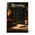 thumbnail image 1 of DailyMood Writing Process Poster, Revising Read Rethink Rework Steps, Unframed, 1 of 5