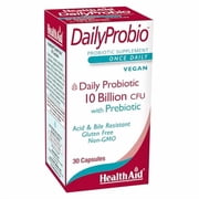 DailyProbio, 10 Billion with Prebiotic, Daily Support, Acid & Bile Resistant, Dairy and Gluten Free, Non- GMO, Vegan